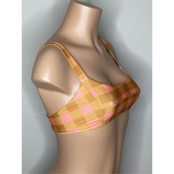 New. L*SPACE gingham bikini top. Small. - Picture 5 of 8
